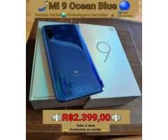 Mi 9 Ocean Blue 64gb 6gb de Ram. Aparelhos todos lacrados