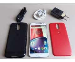 Moto G4 Plus XT1640 Bambu com 32GB, Tela de 5.5``, Dual Chip, Android 7.0, 4G