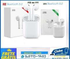 Fone de Ouvido escolha i12 , i11 bluetooth Par e Caixa - 2