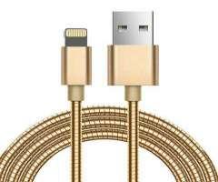 Cabo Usb Carregador Iphone Lightning Metalico 1 metro H`maston - 2
