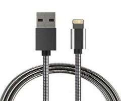Cabo Usb Carregador Iphone Lightning Metalico 1 metro H`maston - 4