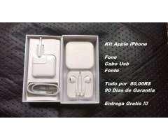 Carregador iPhone Novo Kit