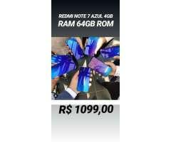 Xiaomi redmi note 7 azul 4gb ram 64gb rom original lacrado versÃ£o global - 3