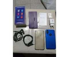 Moto One dual chip, 64GB, Biometria, 4GB de Ram. Trincado em cima. completo - 3